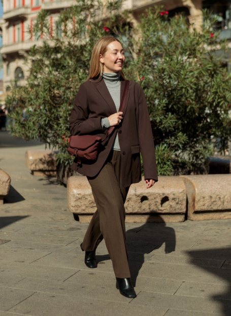 Классический пиджак UNIQLO на пуговицах 1159847178 (Коричневый XXL)