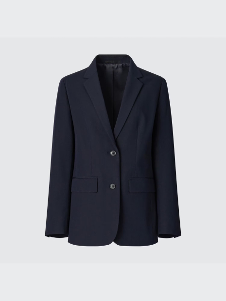Классический пиджак UNIQLO на пуговицах 1159847179 (Синий XXL)