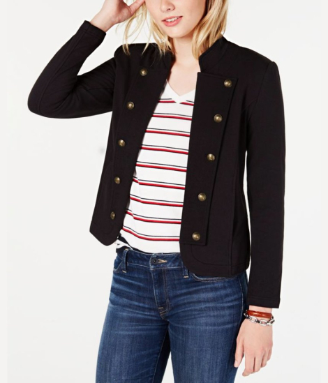 Женский жакет Tommy Hilfiger без застежки 1159860827 (Черный S)