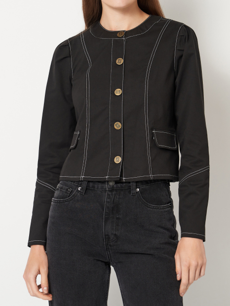 Укороченный женский пиджак Karl Lagerfeld Paris 1160008016 (Черный 2)