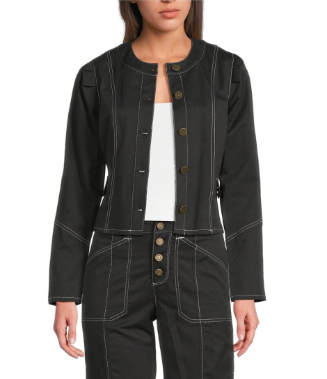Укороченный женский пиджак Karl Lagerfeld Paris 1160008016 (Черный 2)