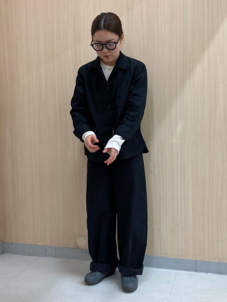 Легкий пиджак Uniqlo из смеси хлопка и льна 1160014955 (Черный S)