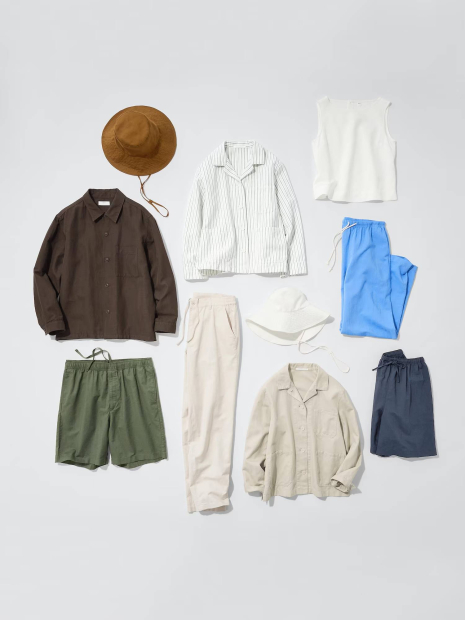 Легкий піджак Uniqlo із суміші бавовни та льону 1160015833 (Бежевий S)