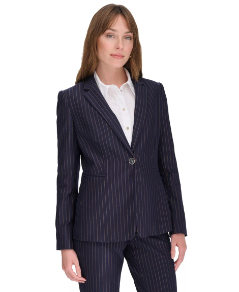 Женский жакет Tommy Hilfiger в полоску 1160354620 (Синий 4)