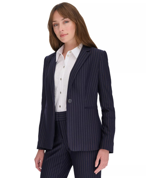 Женский жакет Tommy Hilfiger в полоску 1160354620 (Синий 4)