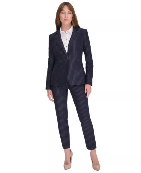 Женский жакет Tommy Hilfiger в полоску 1160354620 (Синий 4)