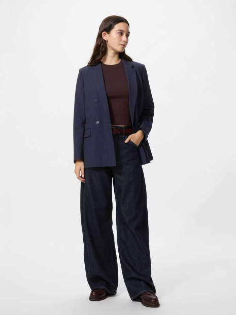 Классический пиджак UNIQLO на пуговицах 1160764752 (Синий L)