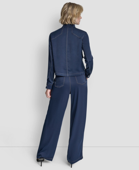Женский жакет DKNY с воротником 1160788522 (Синий M)