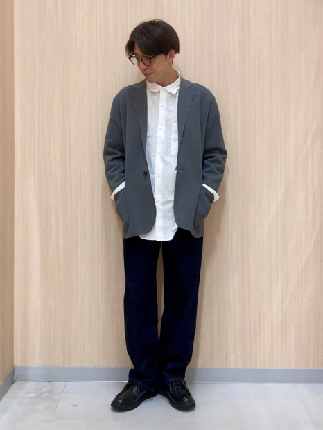 Вязаный пиджак UNIQLO 1161520419 (Серый 3XL)