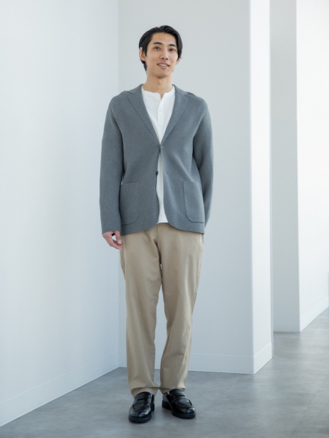 Вязаный пиджак UNIQLO 1161520419 (Серый 3XL)