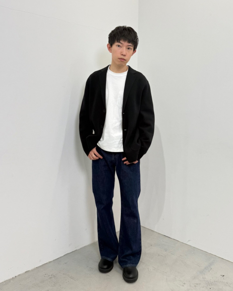 Вязаный пиджак UNIQLO 1161521519 (Черный 3XL)