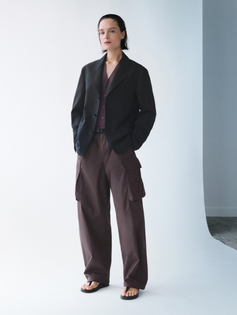 Классический пиджак UNIQLO 1161936940 (Черный L)