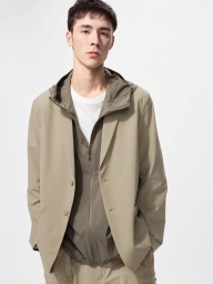 Ультраэластичный пиджак UNIQLO 1159839863 (Бежевый L)