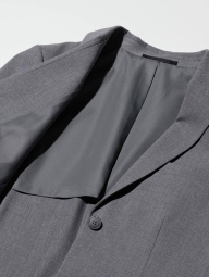 Классический пиджак UNIQLO на пуговицах 1159841005 (Серый S)