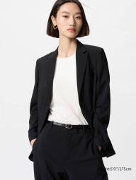 Классический пиджак UNIQLO с технологией AirSense 1159840037 (Черный XS)