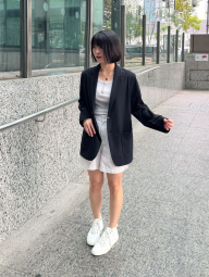 Ультраеластичний піджак UNIQLO 1159841629 (Чорний M)