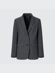 Классический пиджак UNIQLO на пуговицах 1159847177 (Серый XXL)