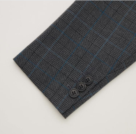 Классический пиджак UNIQLO на пуговицах 1159847177 (Серый XXL)