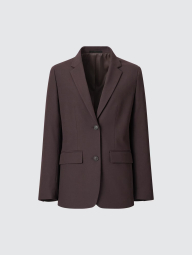 Классический пиджак UNIQLO на пуговицах 1159847178 (Коричневый XXL)