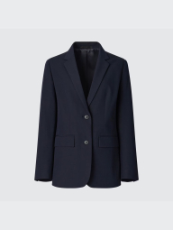 Классический пиджак UNIQLO на пуговицах 1159847179 (Синий XXL)