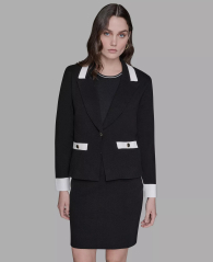 Женский вязаный блейзер Karl Lagerfeld Paris 1159863114 (Черный XL)