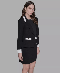 Женский вязаный блейзер Karl Lagerfeld Paris 1159863114 (Черный XL)