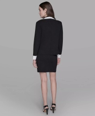 Женский вязаный блейзер Karl Lagerfeld Paris 1159863114 (Черный XL)