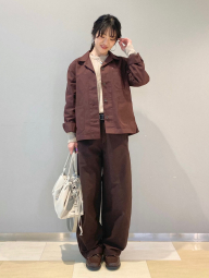 Легкий пиджак Uniqlo из смеси хлопка и льна 1159985989 (Коричневый M)