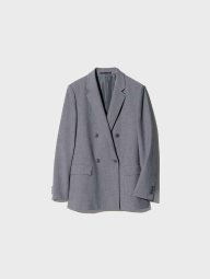Классический пиджак UNIQLO на пуговицах 1160304455 (Серый M)