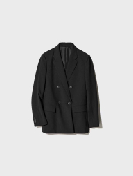 Классический пиджак UNIQLO на пуговицах 1160305598 (Черный S)