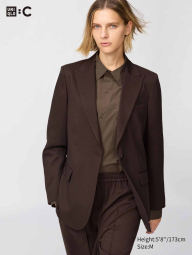 Класичний піджак UNIQLO 1160911008 (Коричневий S)