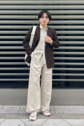 Класичний піджак UNIQLO 1160911008 (Коричневий S)