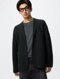 Вязаный пиджак UNIQLO 1161522342 (Черный XXL)