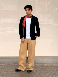 Вязаный пиджак UNIQLO 1161521519 (Черный 3XL)