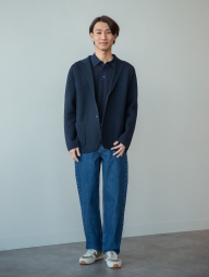 Вязаный пиджак UNIQLO 1161521519 (Черный 3XL)