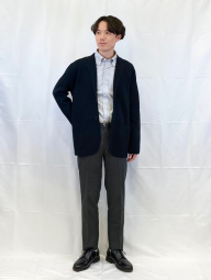 Вязаный пиджак UNIQLO 1161521519 (Черный 3XL)
