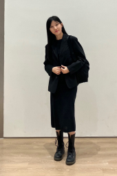 Классический пиджак UNIQLO 1161936940 (Черный L)