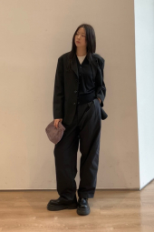 Классический пиджак UNIQLO 1161936940 (Черный L)