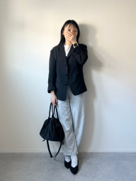 Классический пиджак UNIQLO 1161936940 (Черный L)