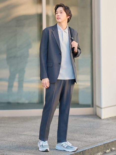 Класичний піджак AirSense UNIQLO на гудзиках 1159847172 (Сірий 3XL)