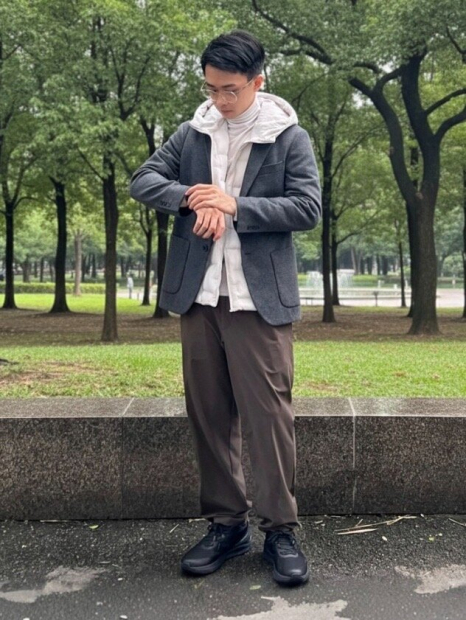 Пиджак с начесом UNIQLO 1159856383 (Серый L)