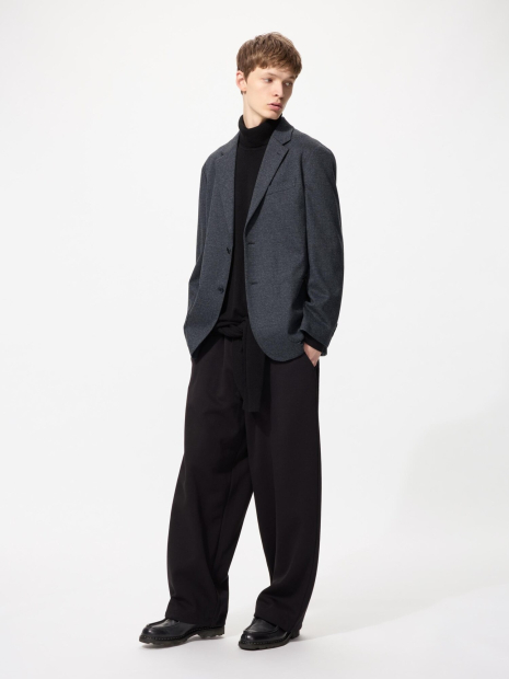 Пиджак с начесом UNIQLO 1159856484 (Серый XL)