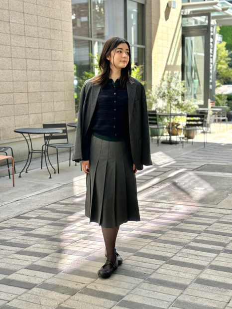 Пиджак с начесом UNIQLO 1159856484 (Серый XL)