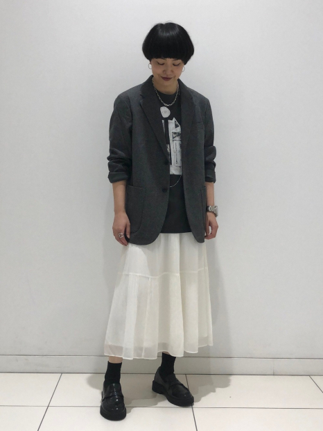 Пиджак с начесом UNIQLO 1159856484 (Серый XL)