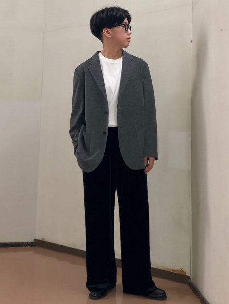 Пиджак с начесом UNIQLO 1159856484 (Серый XL)