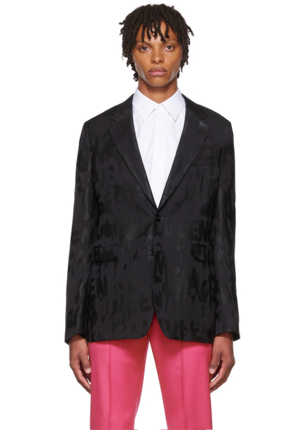 Мужской пиджак Alexander McQueen 1159856931 (Черный 50)
