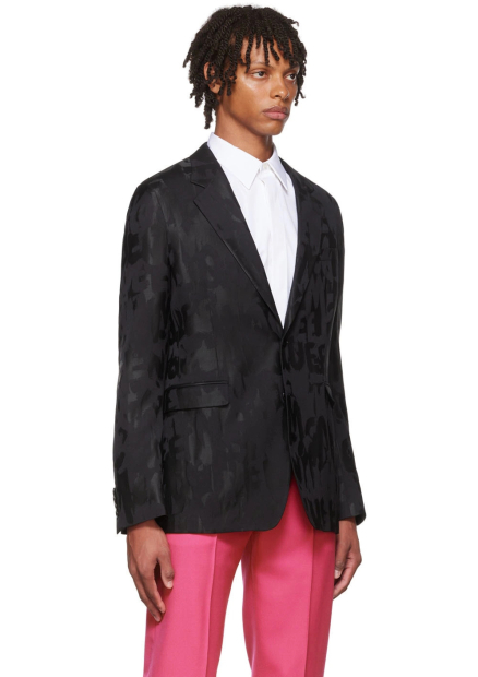 Мужской пиджак Alexander McQueen 1159856931 (Черный 50)
