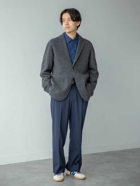 Піджак із суміші вовни UNIQLO 1159857877 (Сірий L)