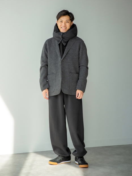 Піджак із суміші вовни UNIQLO 1159857877 (Сірий L)