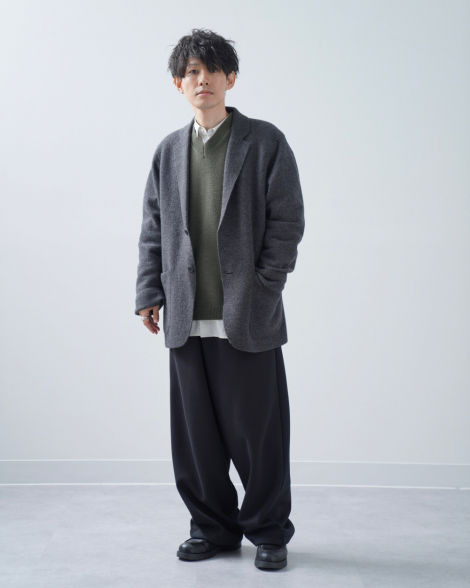 Піджак із суміші вовни UNIQLO 1159857877 (Сірий L)